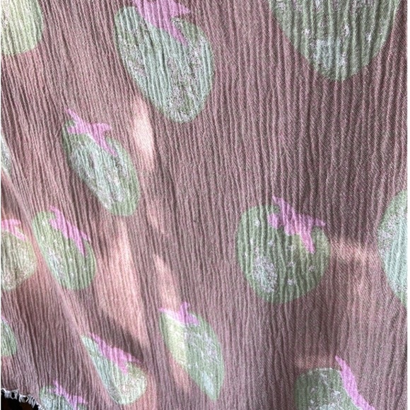 Organic Cotton Strawberry Wrap Travel Blanket Swim Sarong Hand Loom Weave NEW! - Picture 14 of 17